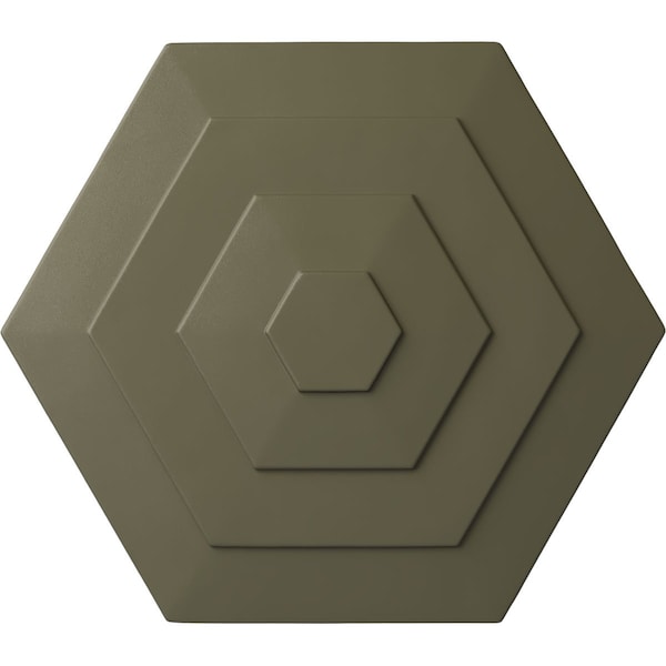 Ekena Millwork Woodruff Ceiling Medallion, Hand-Painted Spartan Stone, 23 1/4"OD x 7/8"P CM23WFSSF - main